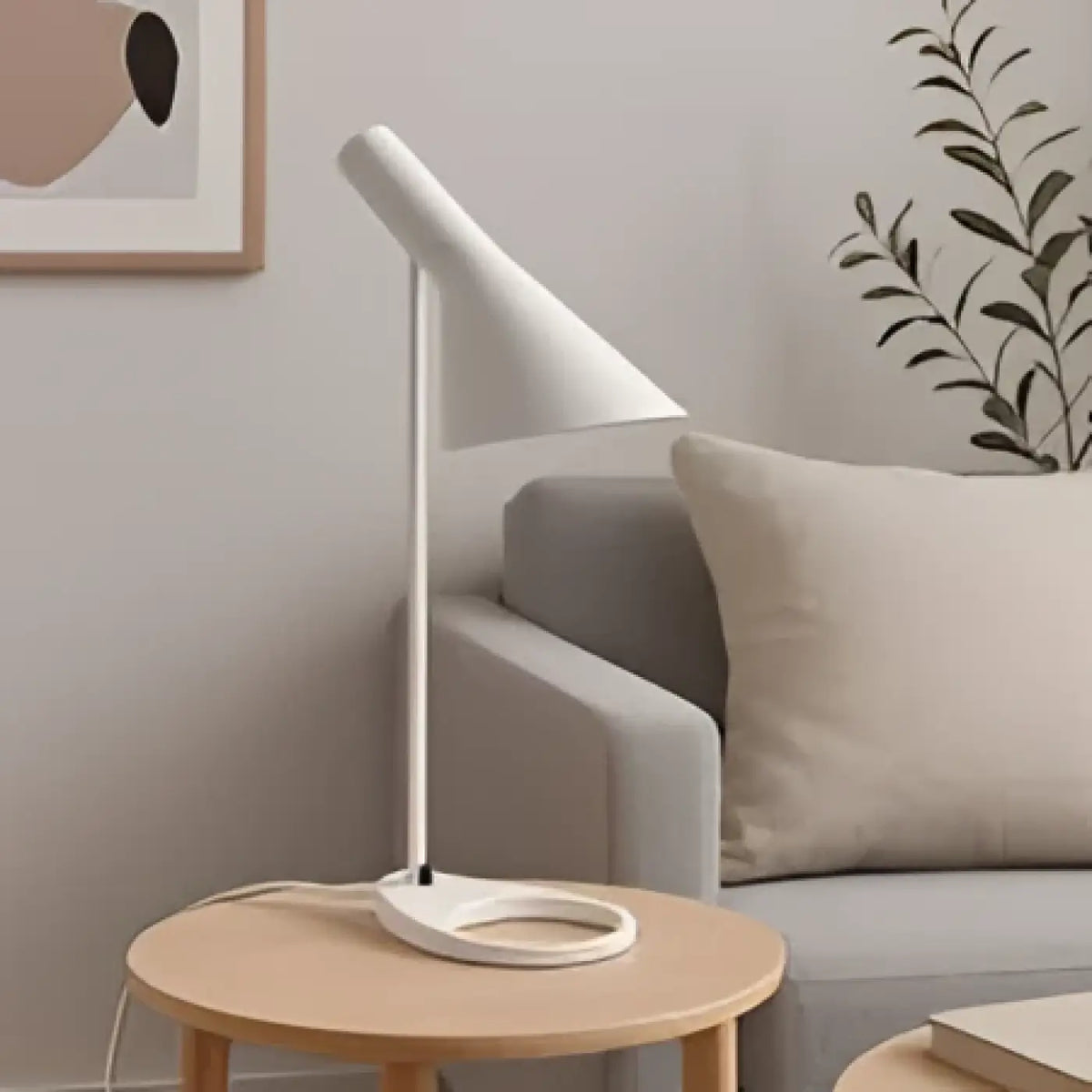 Lampe à Poser Scandinave Abat-jour Fuselé – Kavane