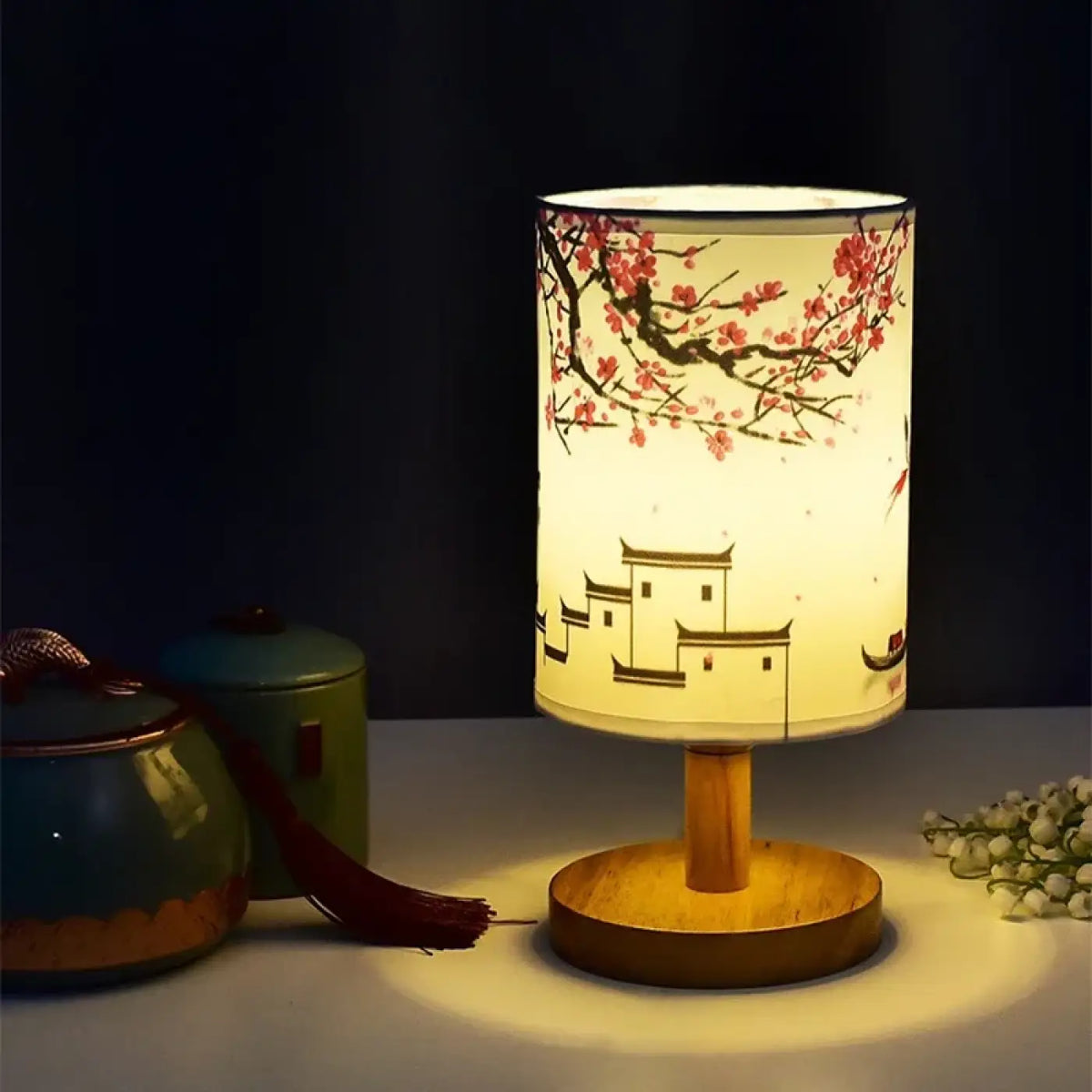 Lampe à Poser Style Asiatique – Vosan