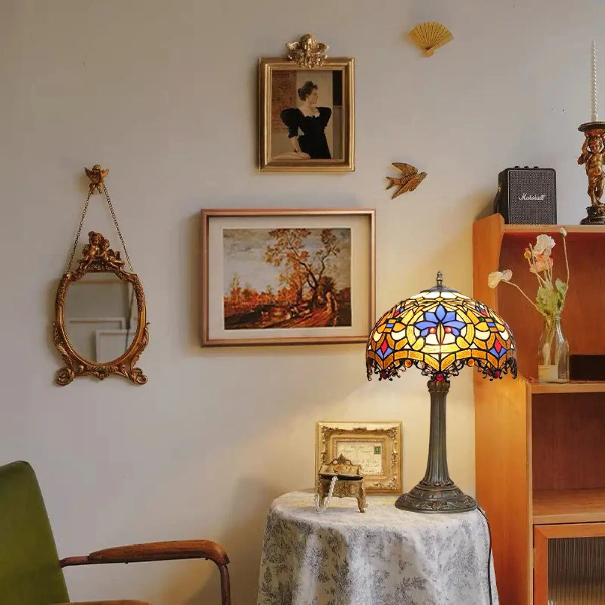 Lampe à Poser Tiffany Vitrail – Niran