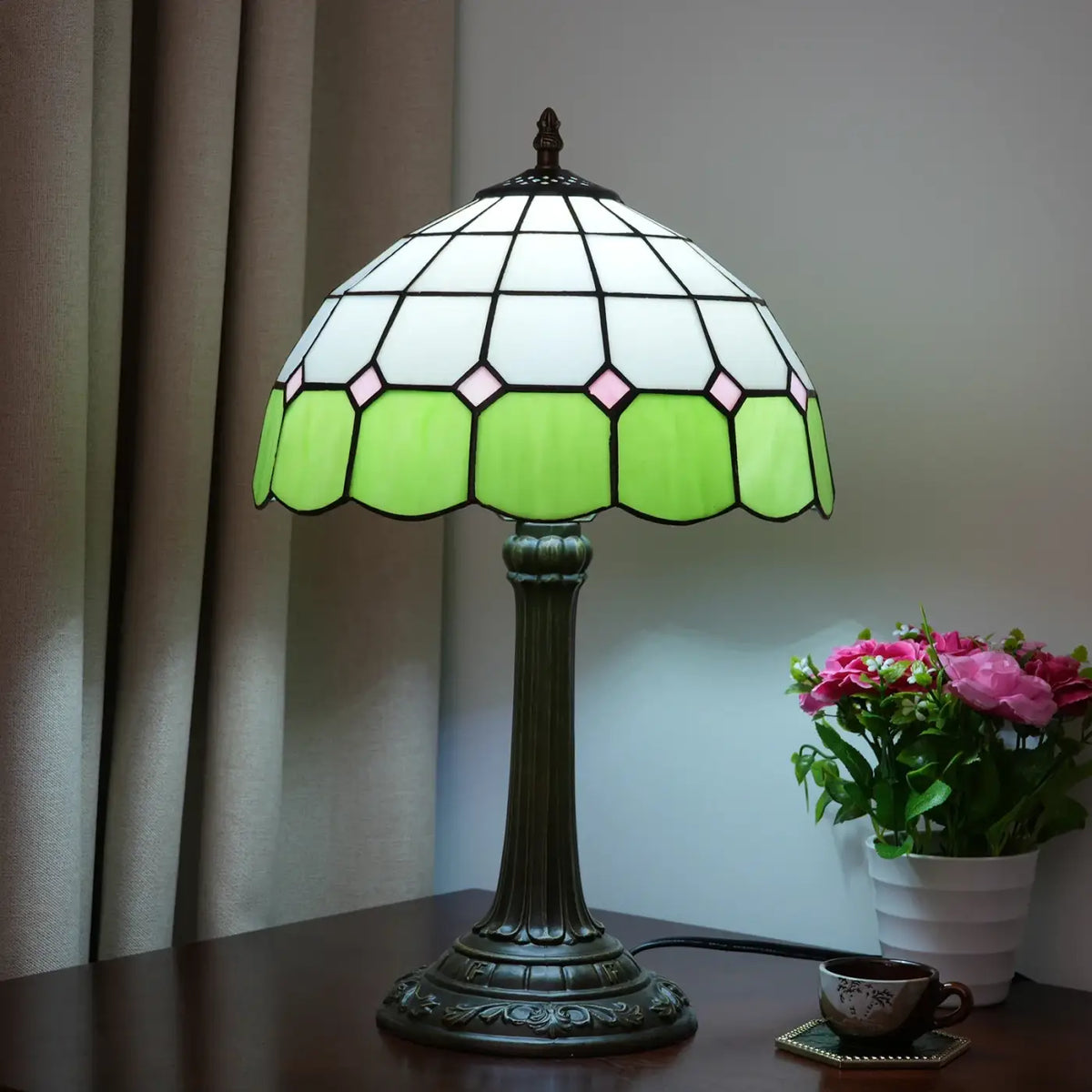 Lampe à Poser Tiffany Vitrail – Niran
