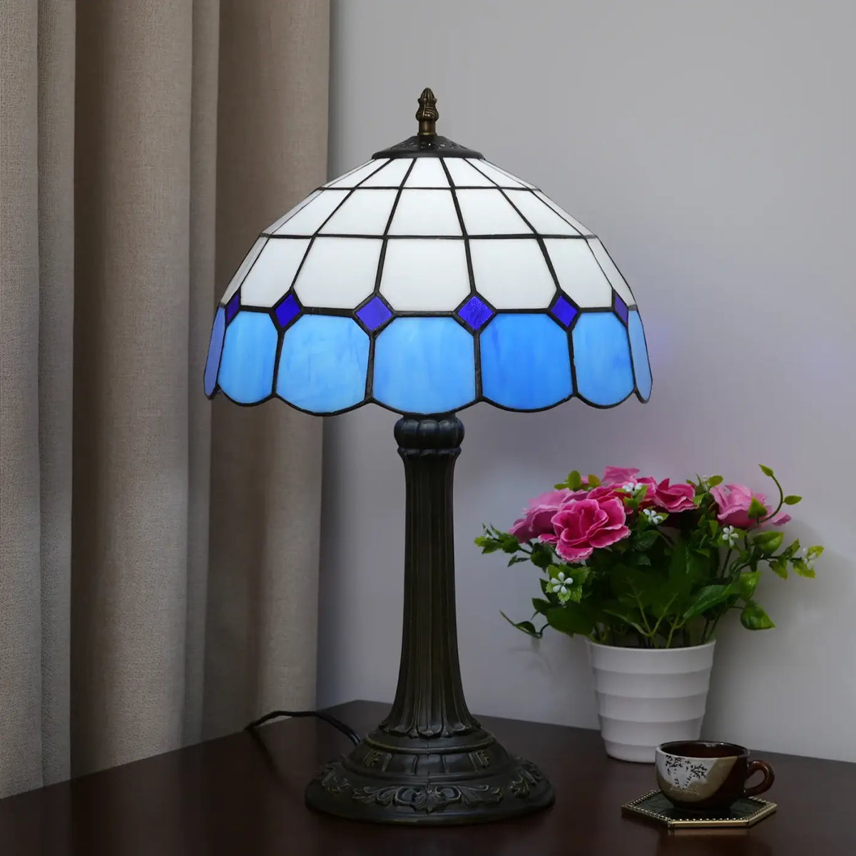 Lampe à Poser Tiffany Vitrail – Niran