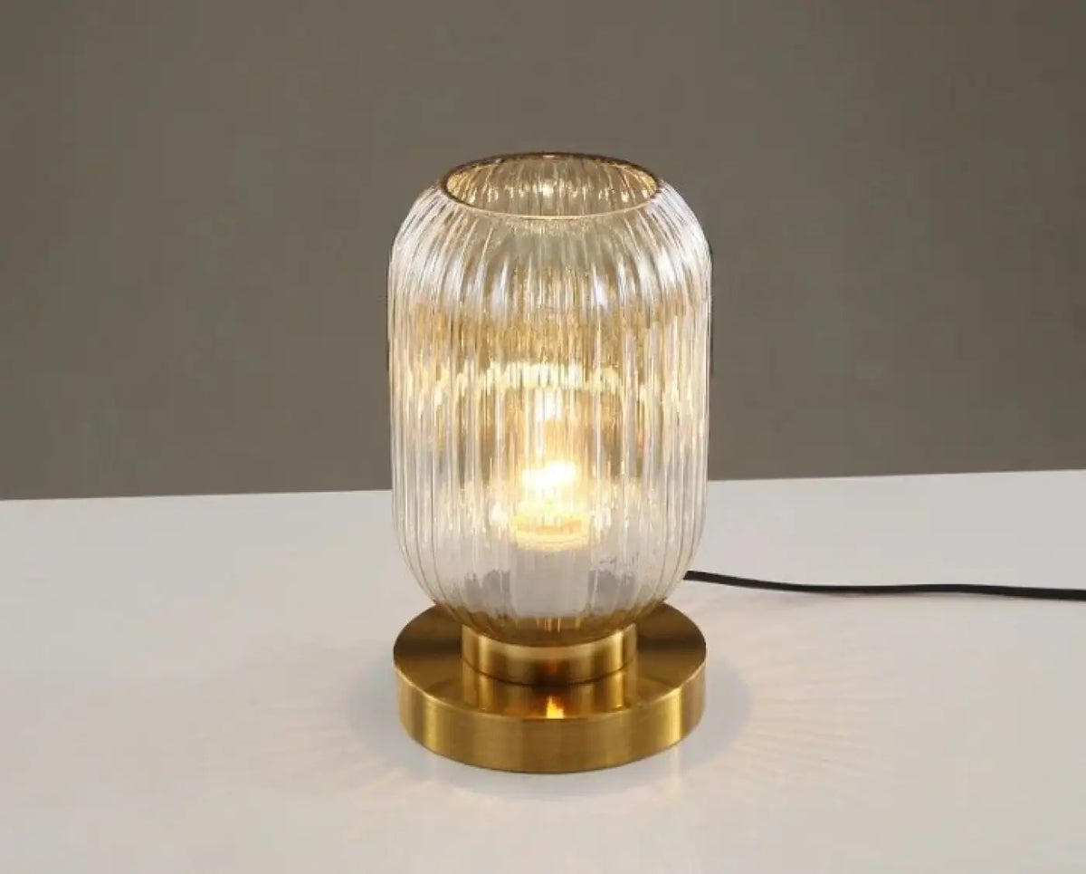 Lampe en Verre Base Dorée – Midon