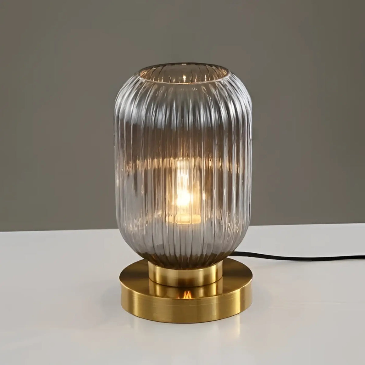 Lampe en Verre Base Dorée – Midon