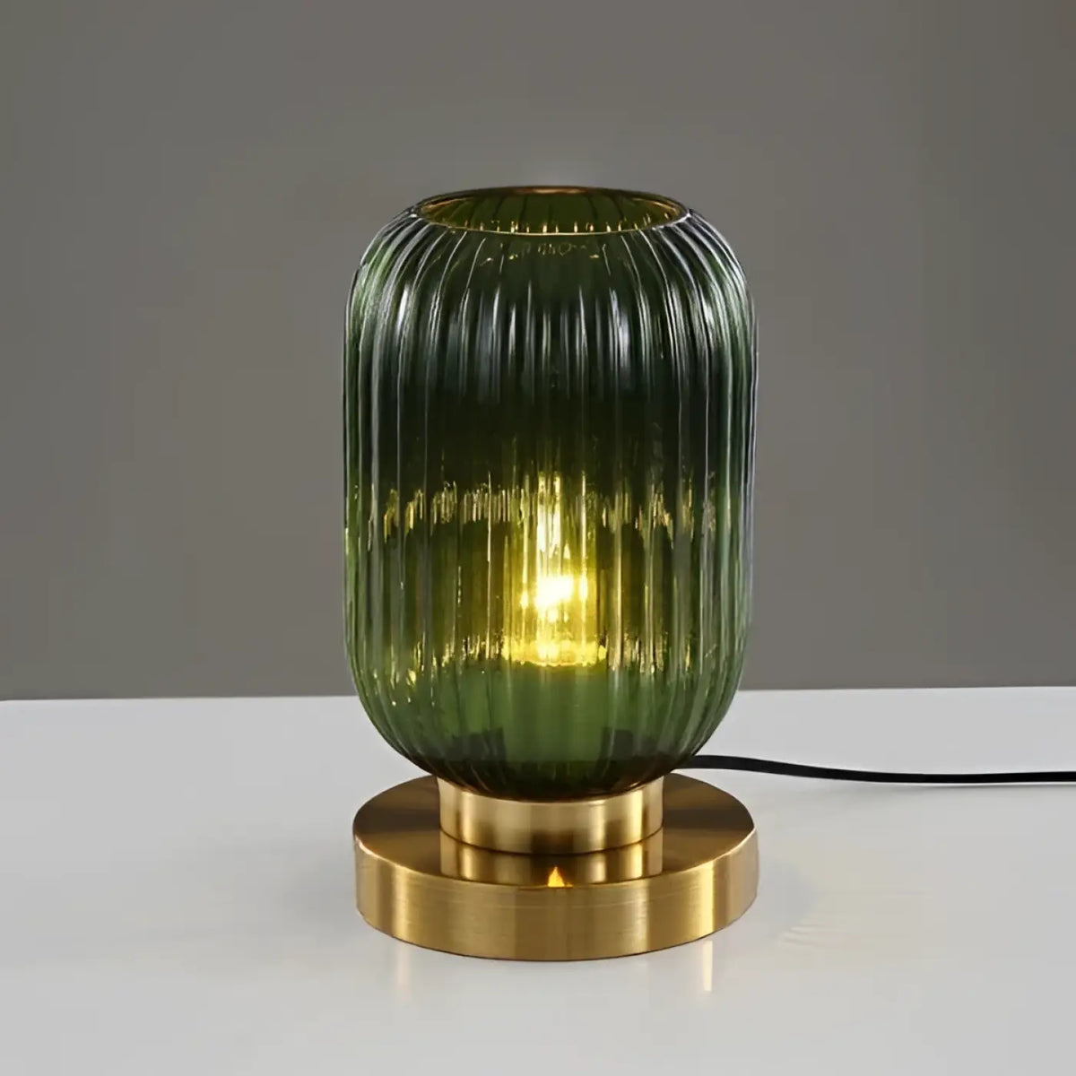 Lampe en Verre Base Dorée – Midon