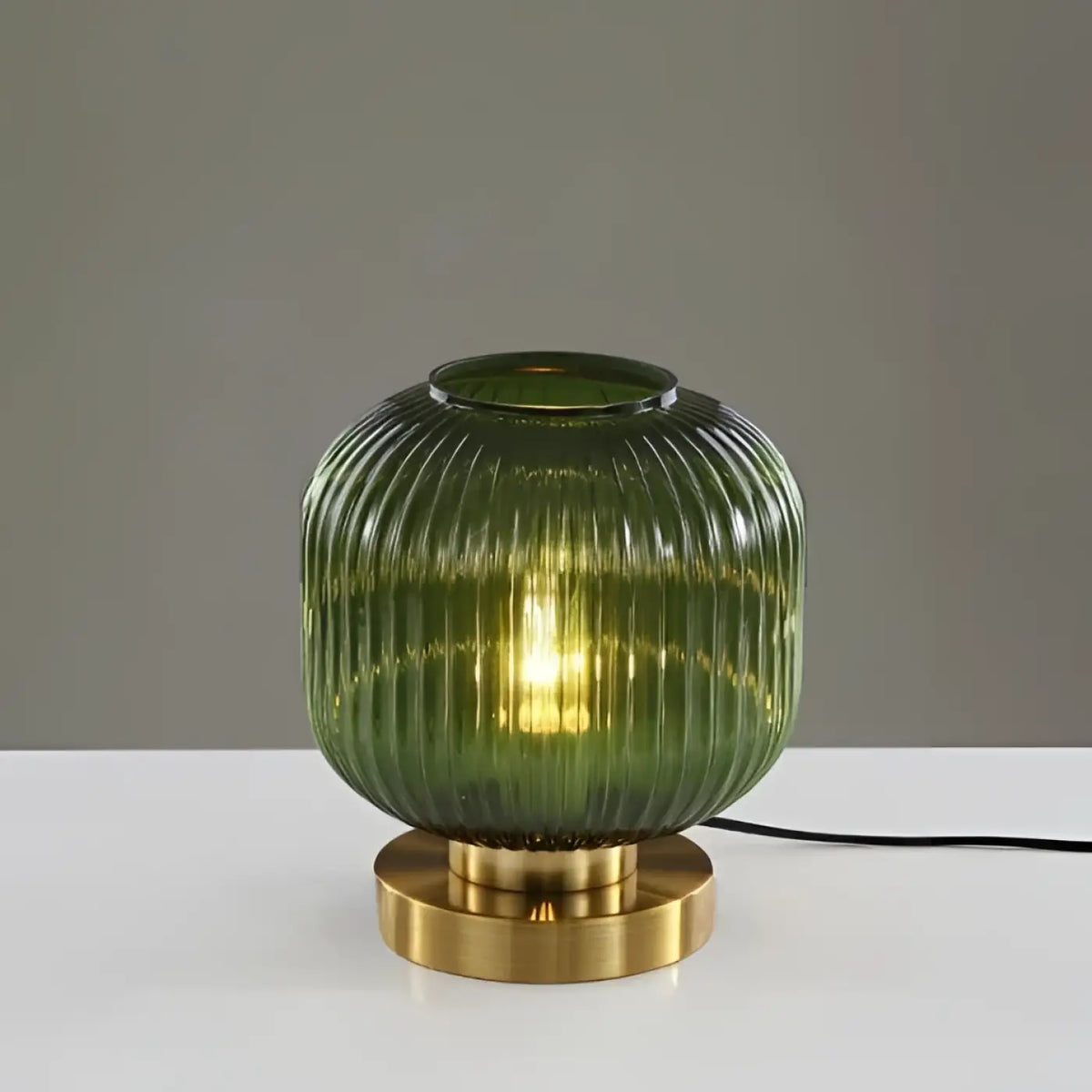 Lampe en Verre Base Dorée – Midon