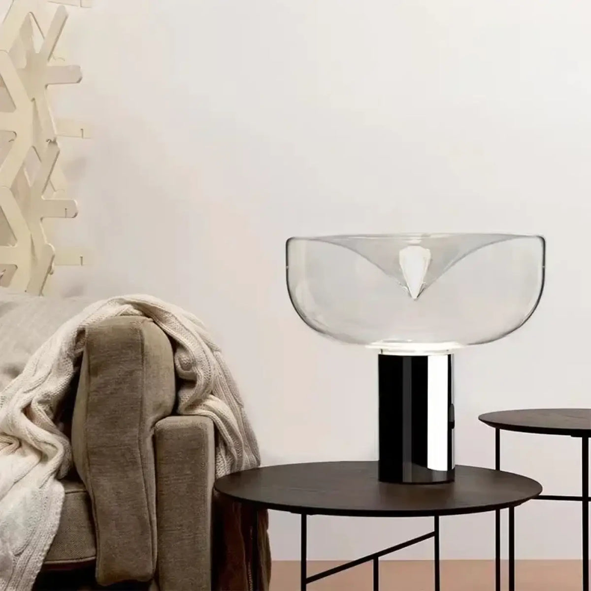Lampe à Poser en Verre Fumé – Seron