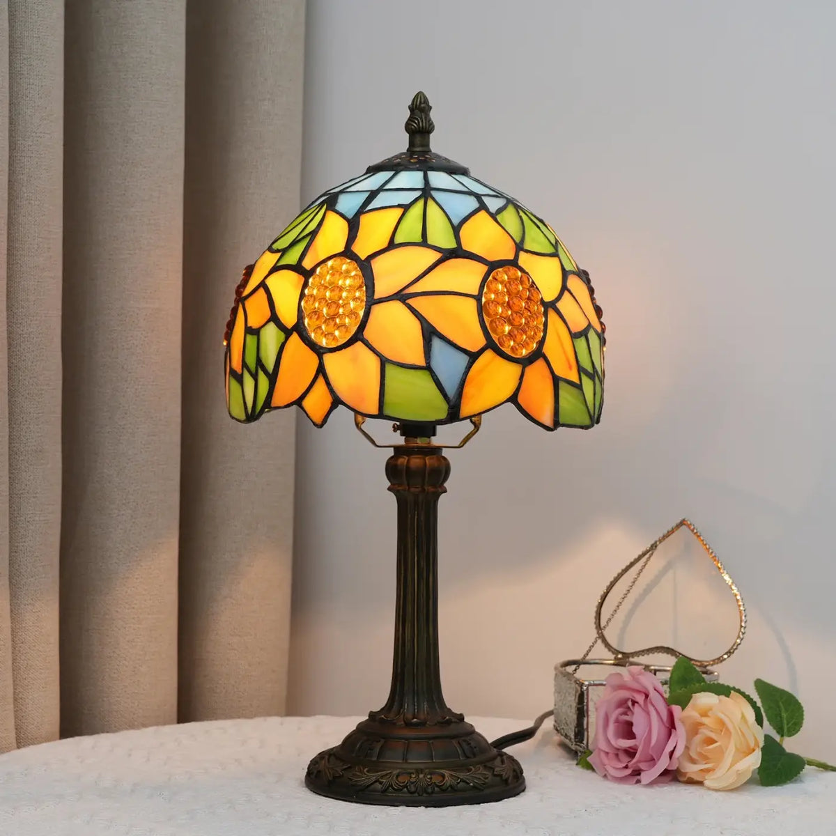 Lampe à Poser Verre Multicolore – Ravo