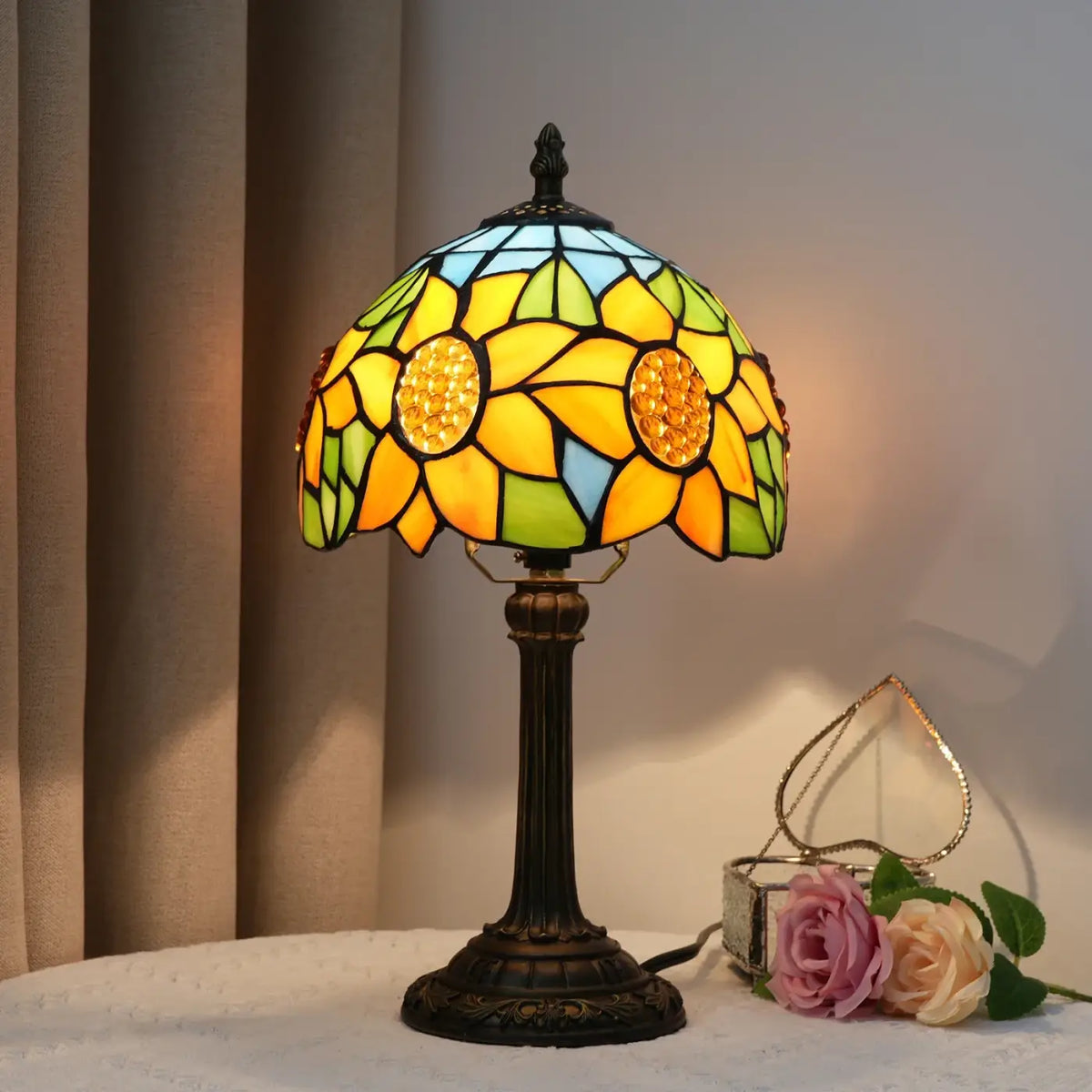 Lampe à Poser Verre Multicolore – Ravo