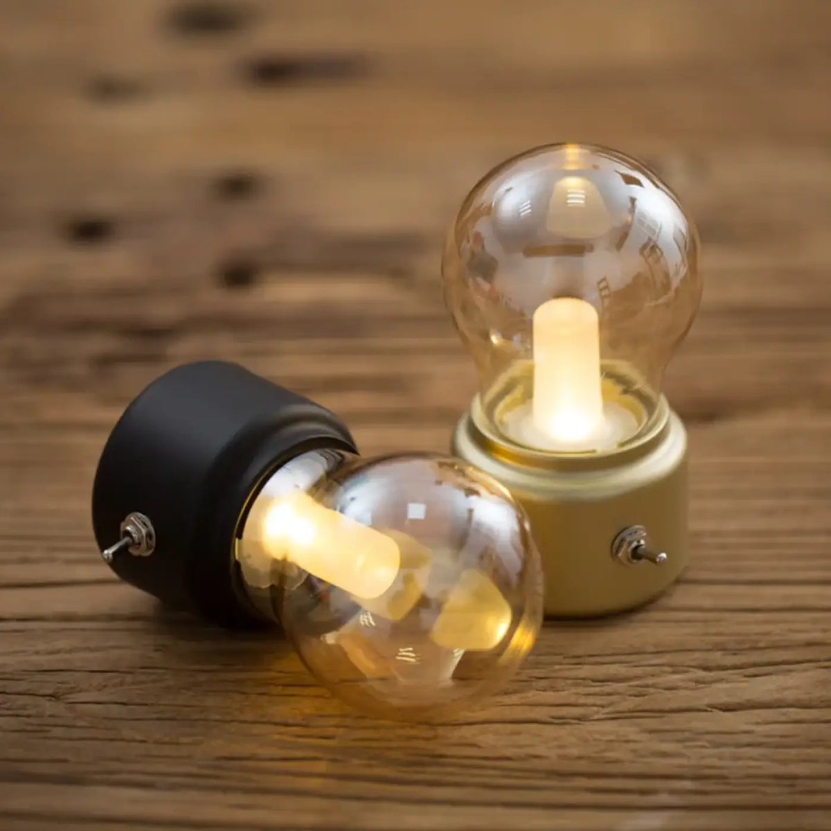 Lampe Vintage à Cloche Ambrée – Nésio