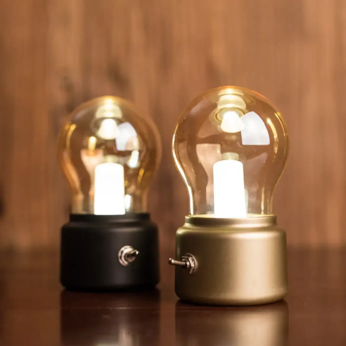 Lampe Vintage à Cloche Ambrée – Nésio