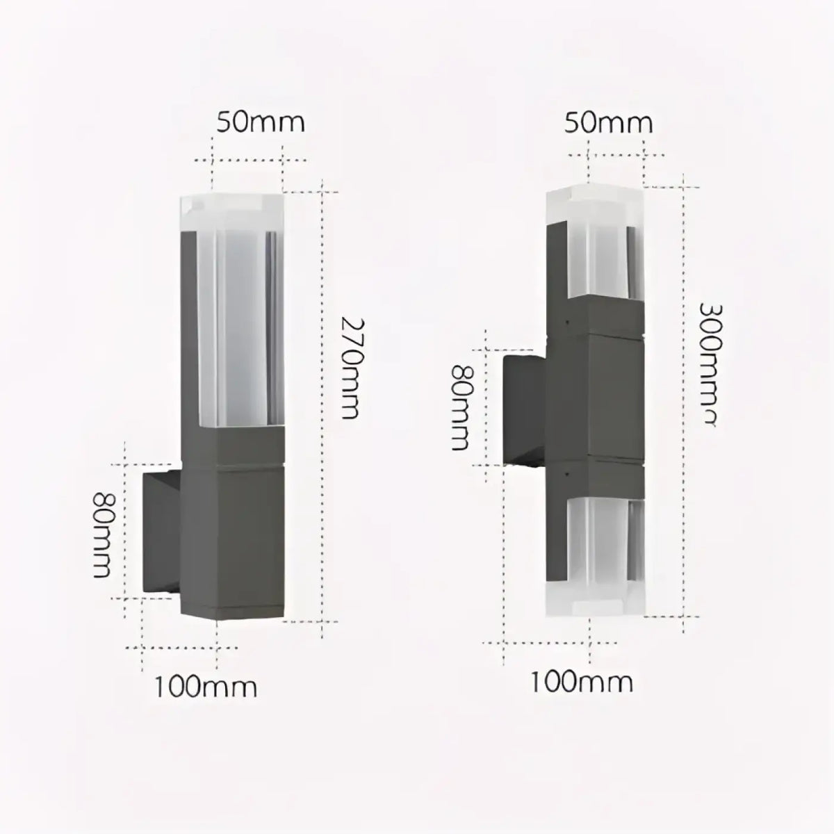Applique Murale Extérieure Simple ou Double – Zémon