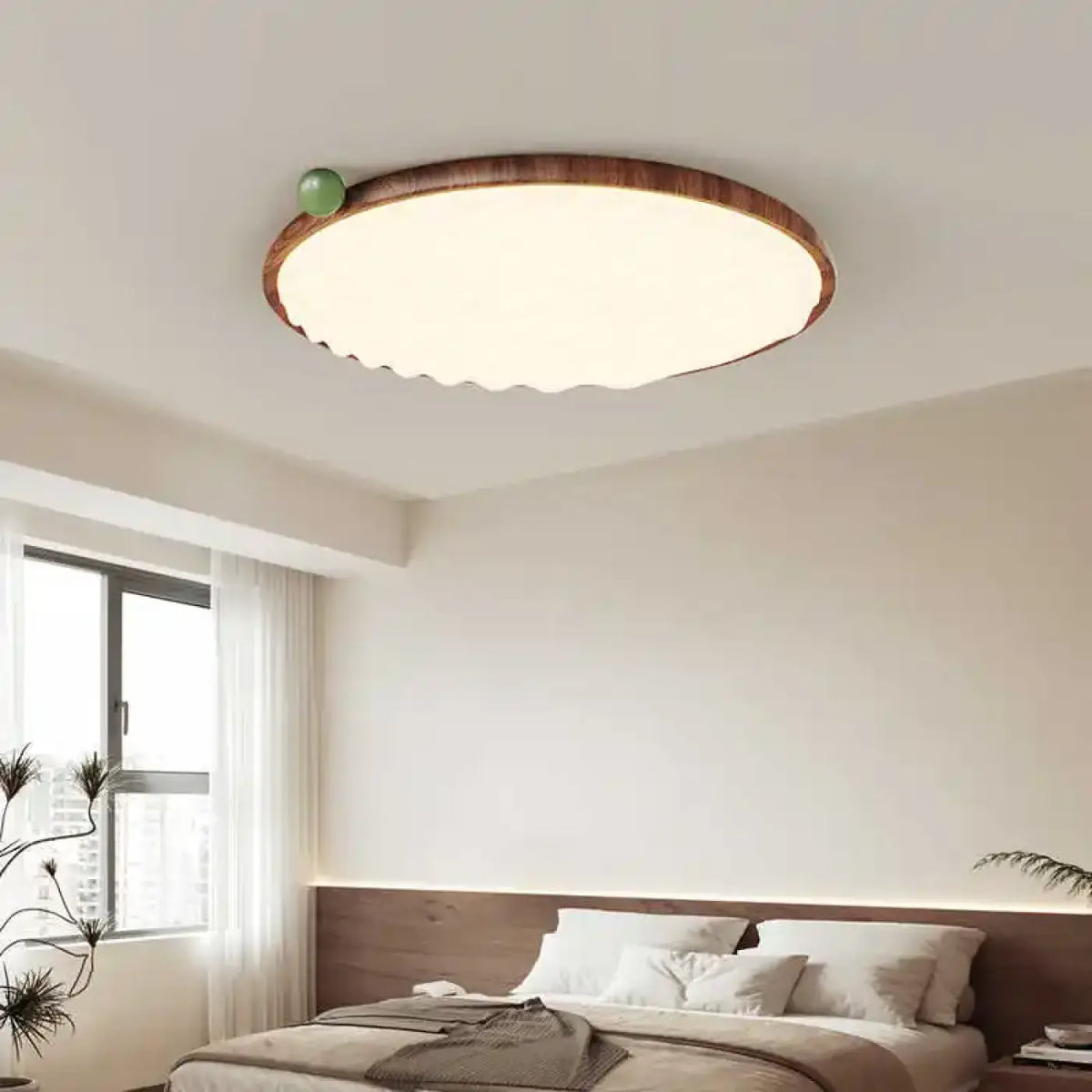 Plafonnier en Bois LED – Vesio