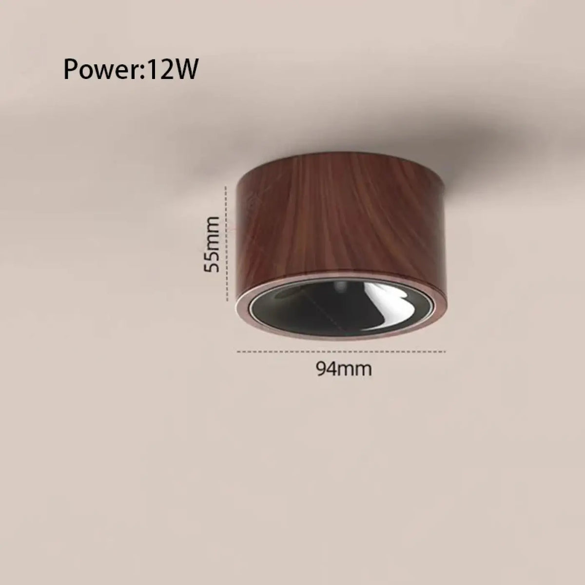 Plafonnier LED Bois et Chrome – Sovan