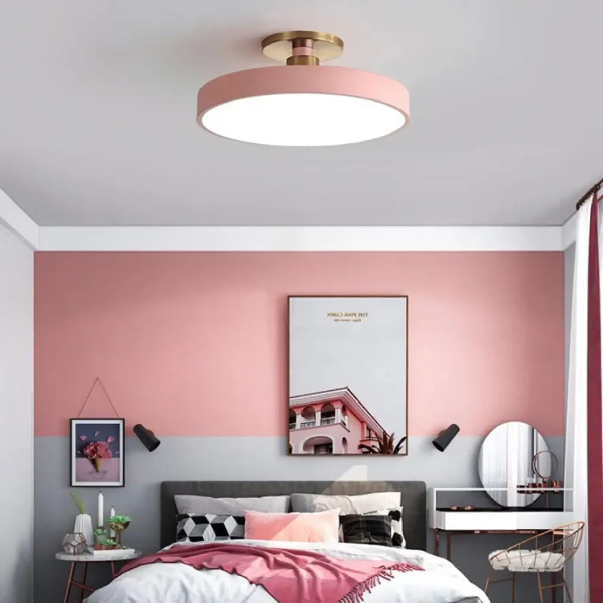 Plafonnier Rond Design Macaron – Saman