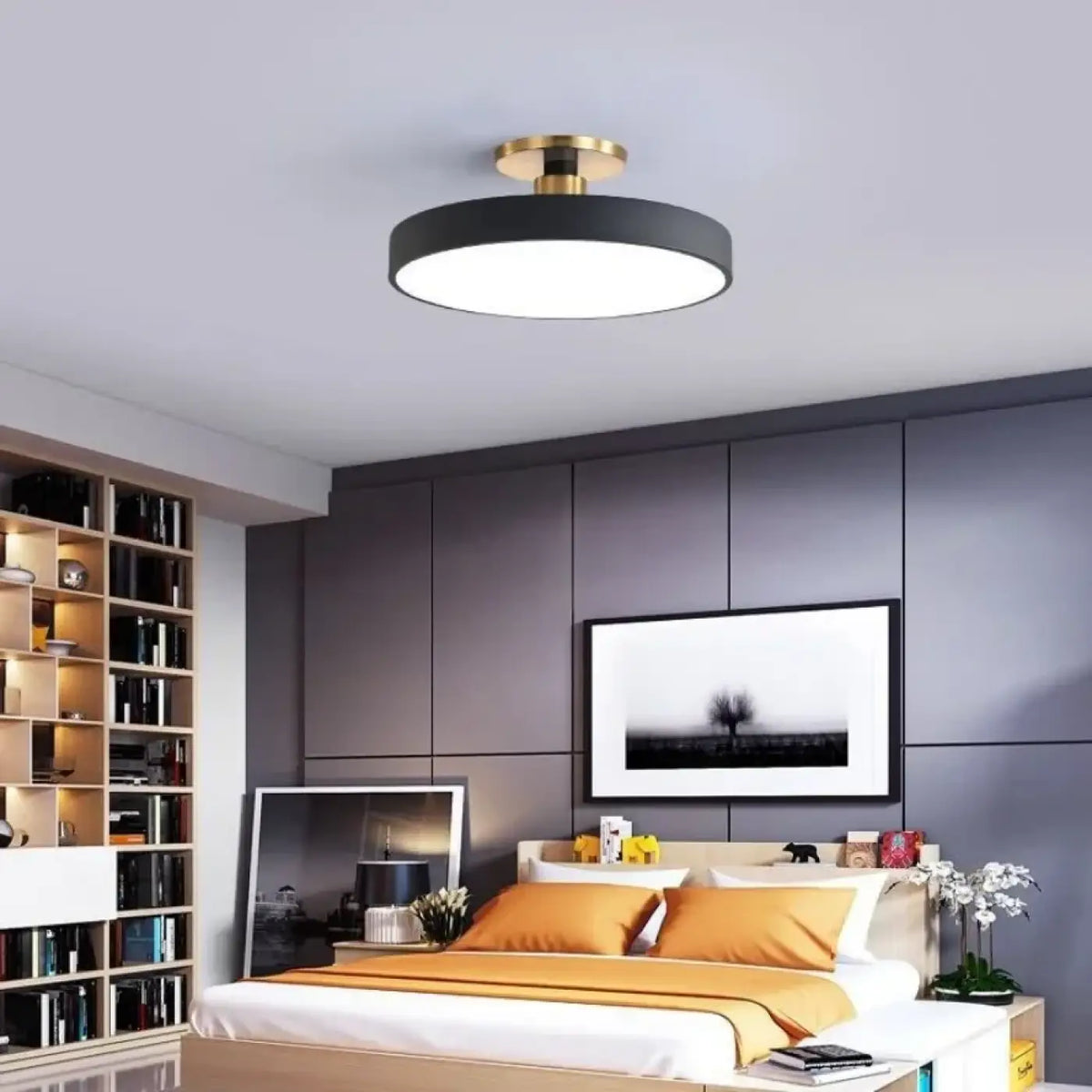 Plafonnier Rond Design Macaron – Saman