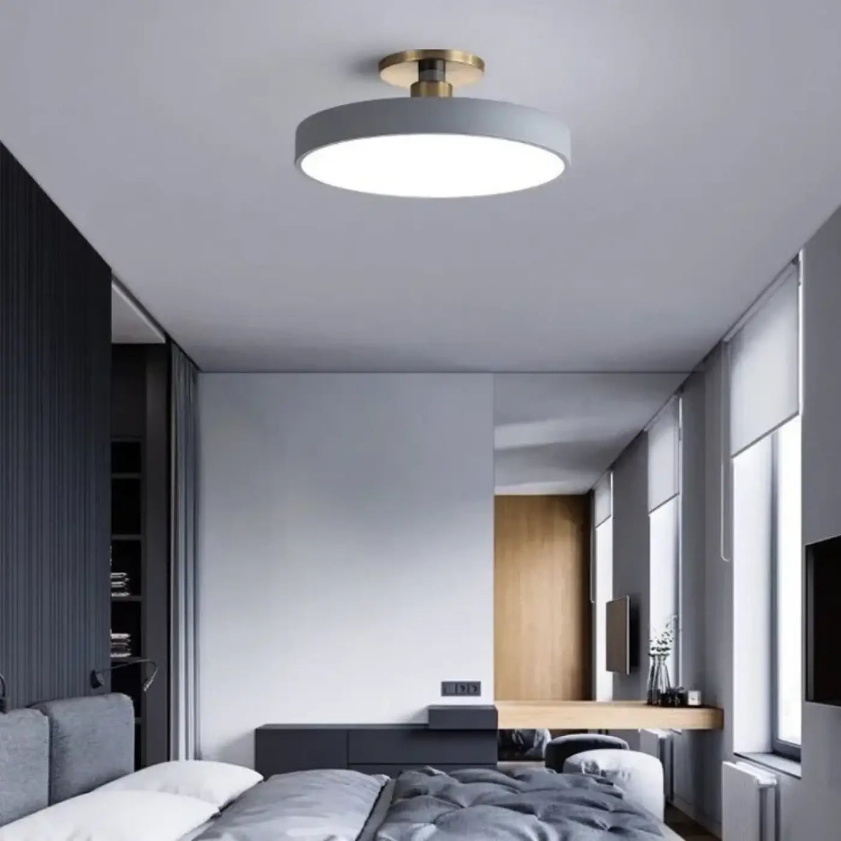 Plafonnier Rond Design Macaron – Saman