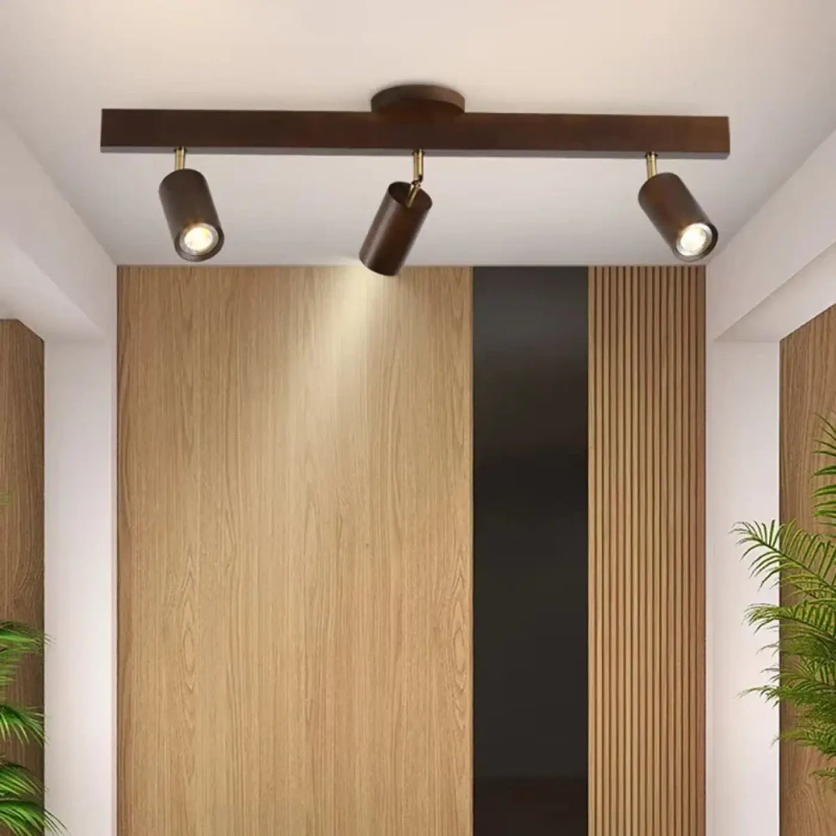 Plafonnier Spots Orientables en Bois – Banon