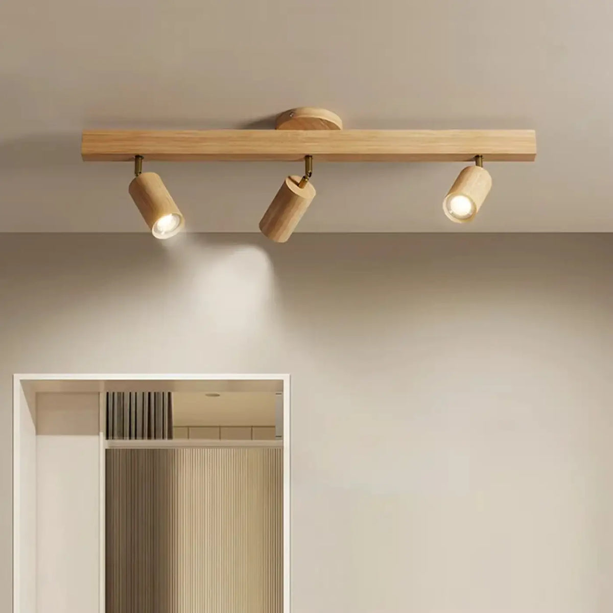 Plafonnier Spots Orientables en Bois – Banon