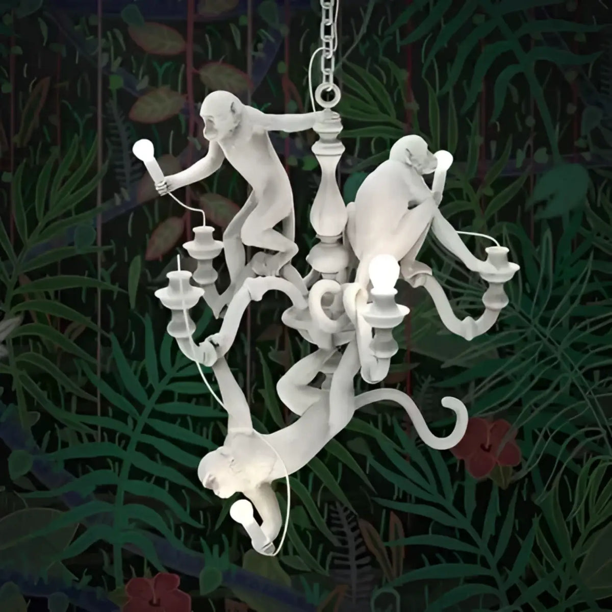 Suspension Design avec Singes Sculptés – Sanette