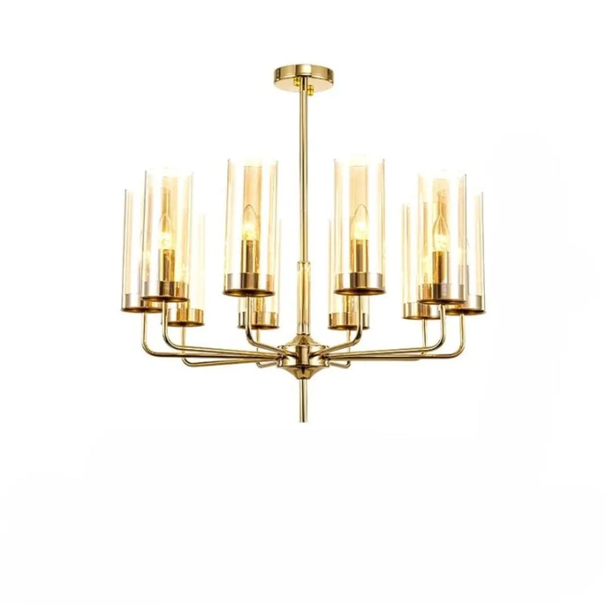 Suspension Cylindres de Verre et Laiton – Vonon