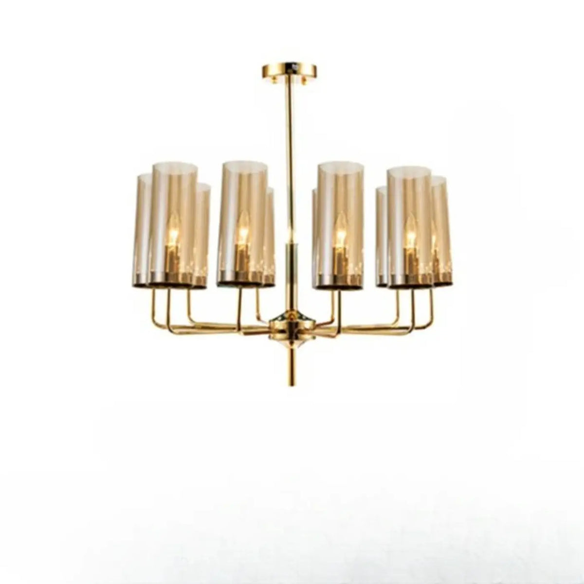 Suspension Cylindres de Verre et Laiton – Vonon