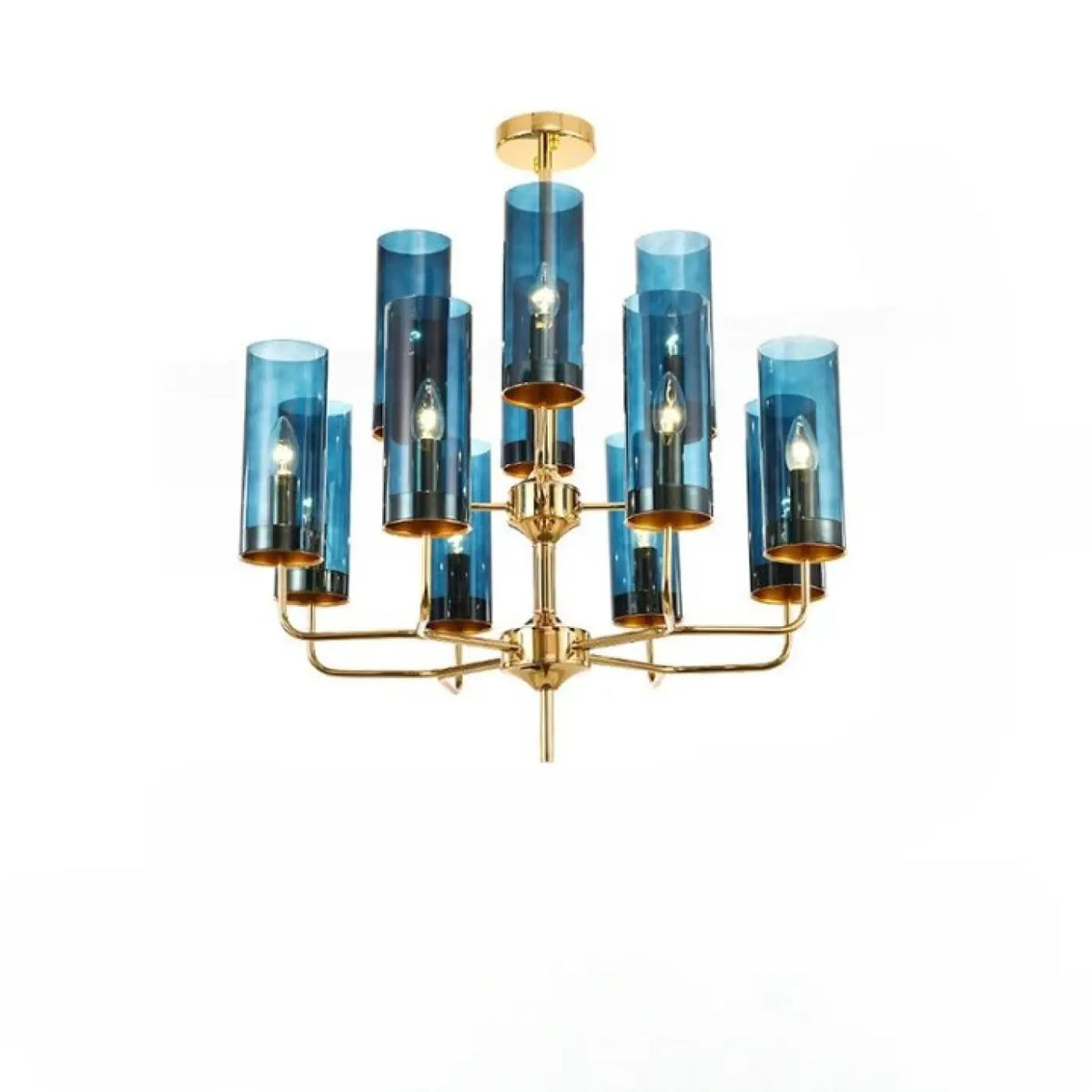 Suspension Cylindres de Verre et Laiton – Vonon