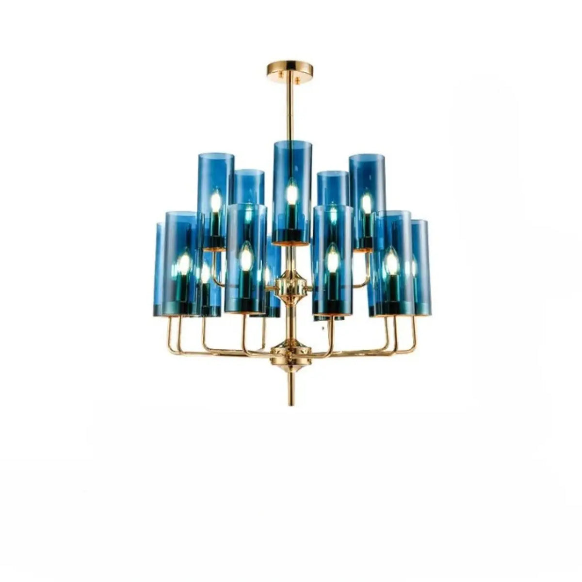 Suspension Cylindres de Verre et Laiton – Vonon