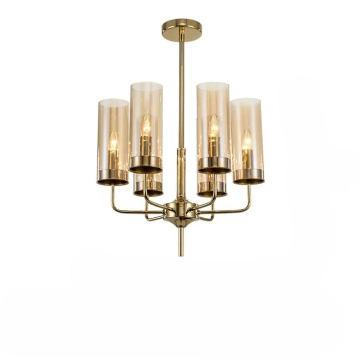 Suspension Cylindres de Verre et Laiton – Vonon