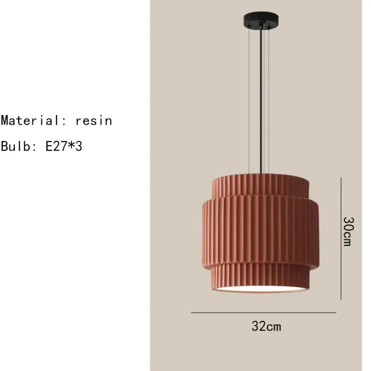 Suspension LED en Résine Colorée – Vodon