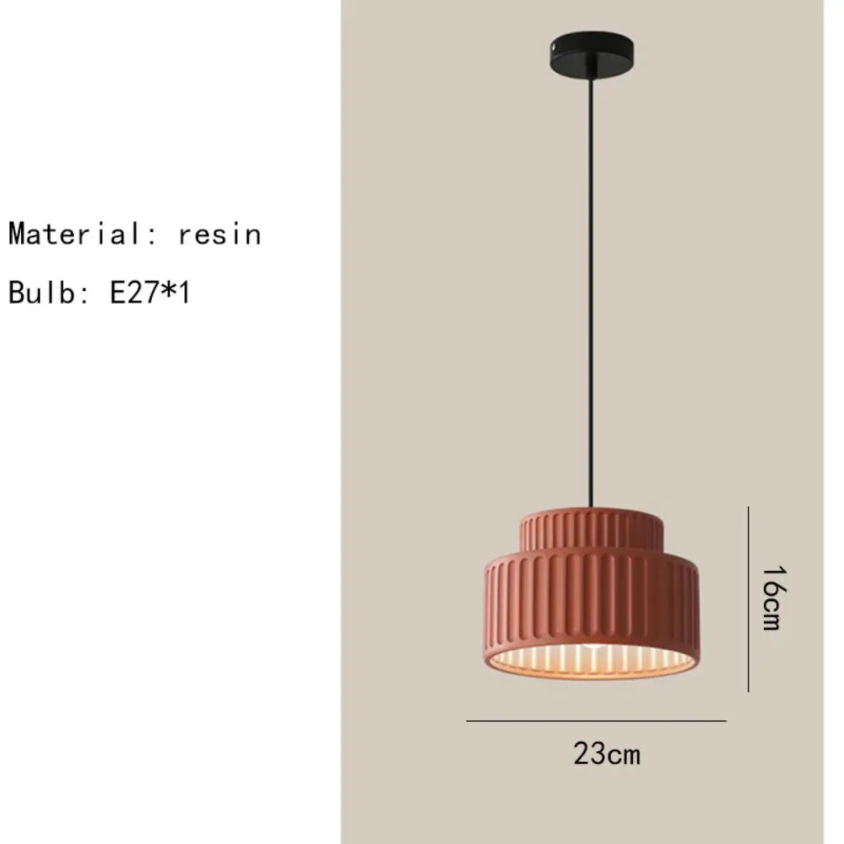 Suspension LED en Résine Colorée – Vodon