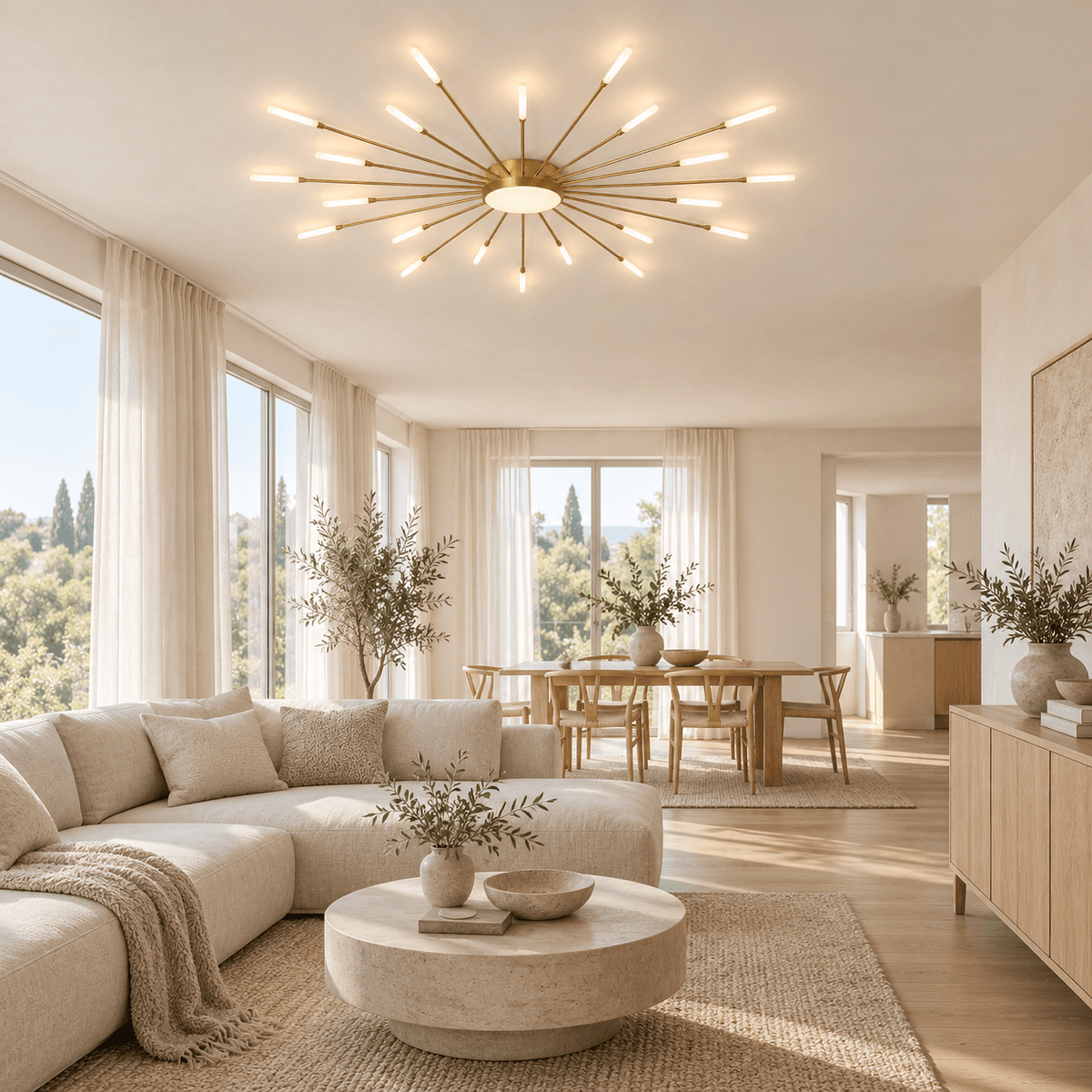 Plafonnier LED Étoile Design – Lyra