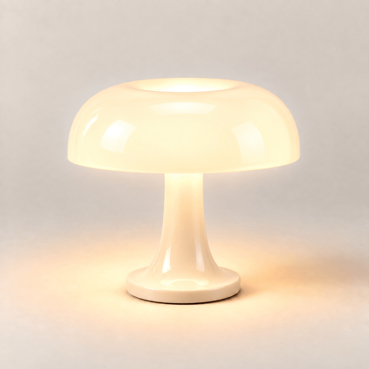 Lampe champignon Milo blanche, packshot #Couleur_Blanc
