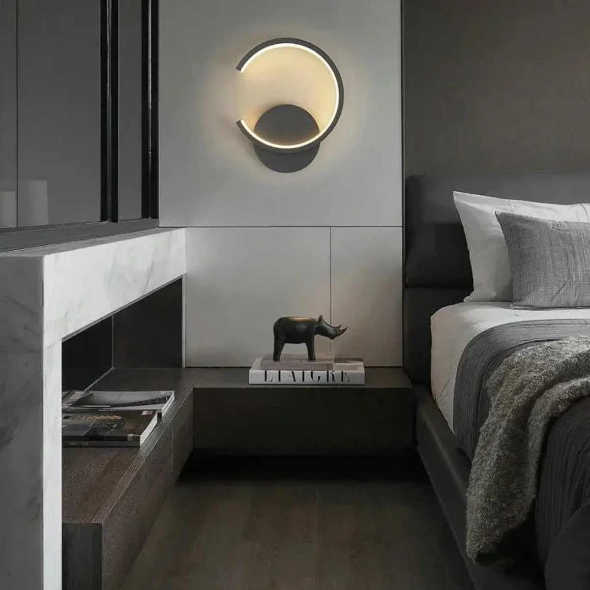 Petite Applique Murale LED Arc de Cercle – Jérette