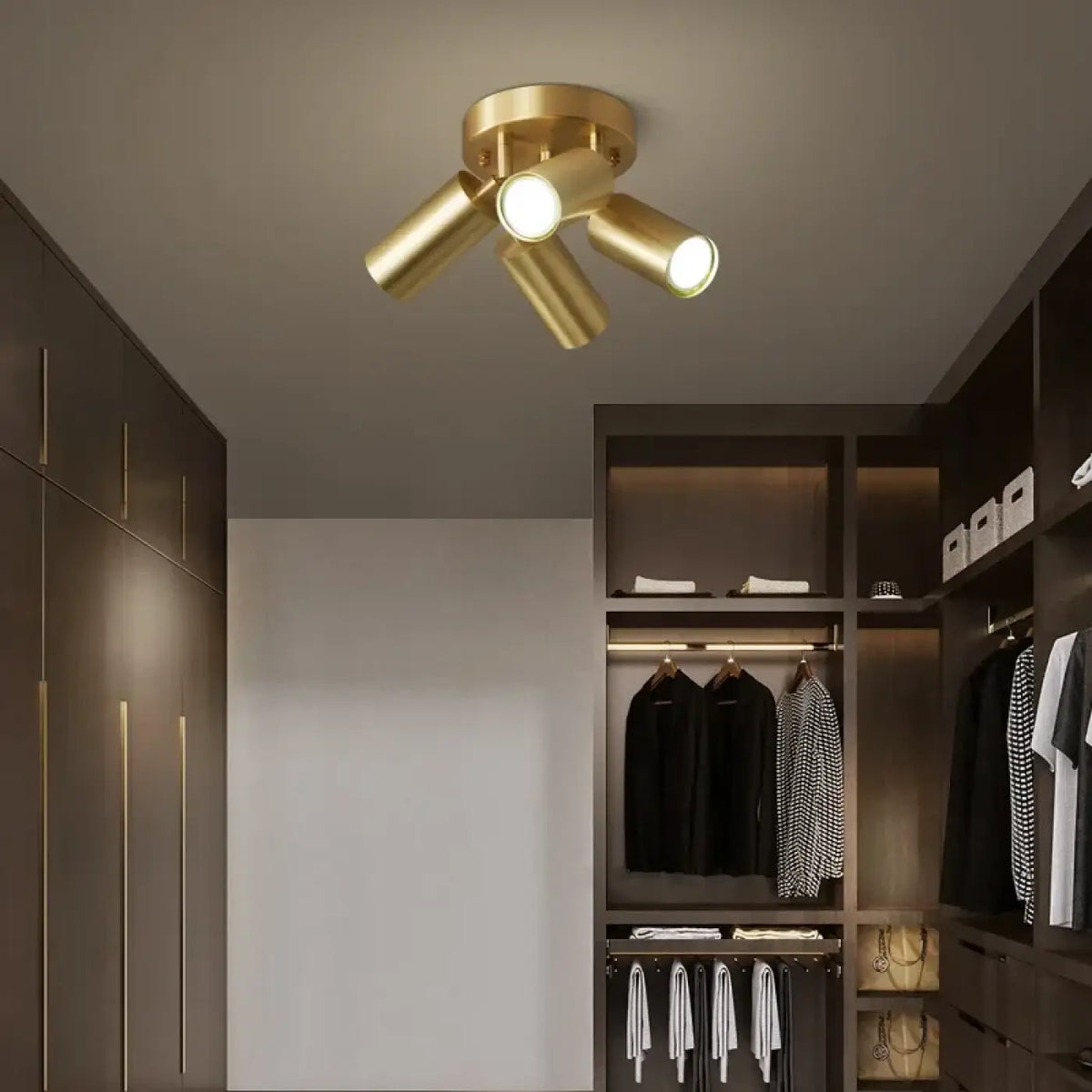 Plafonnier Chic à Spots Dorés – Vimelle