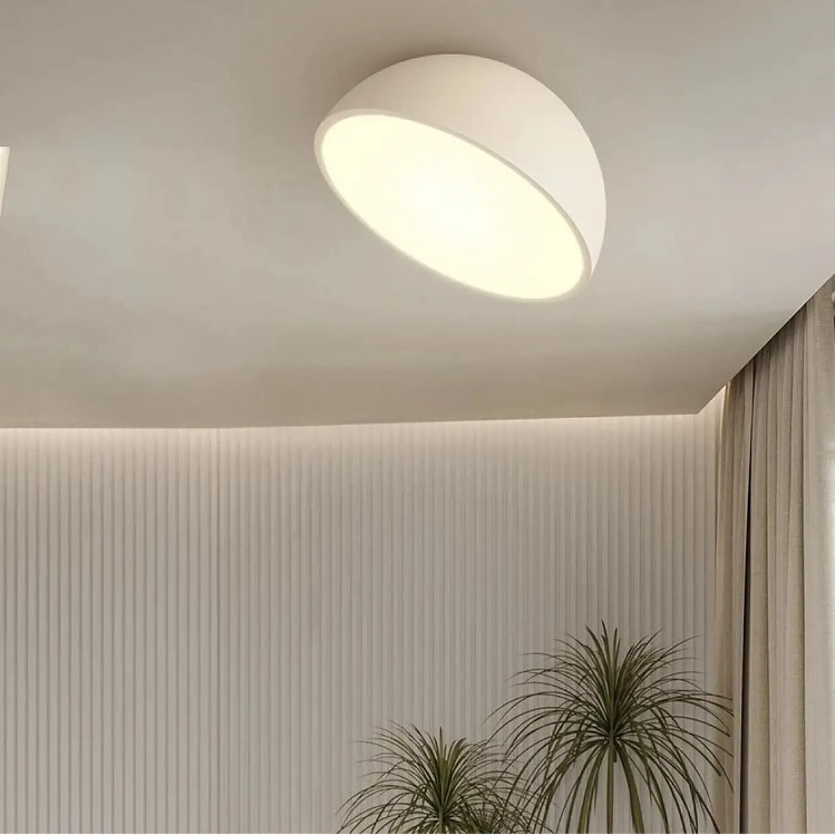 Plafonnier Demi-Sphère en Bois LED – Fenelle