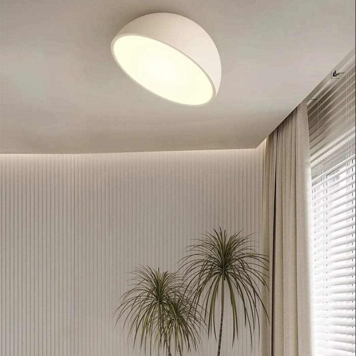 Plafonnier Demi-Sphère en Bois LED – Fenelle