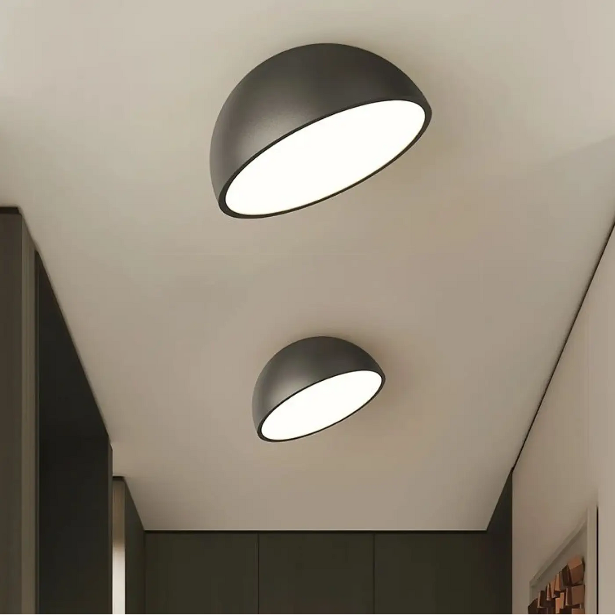 Plafonnier Demi-Sphère en Bois LED – Fenelle