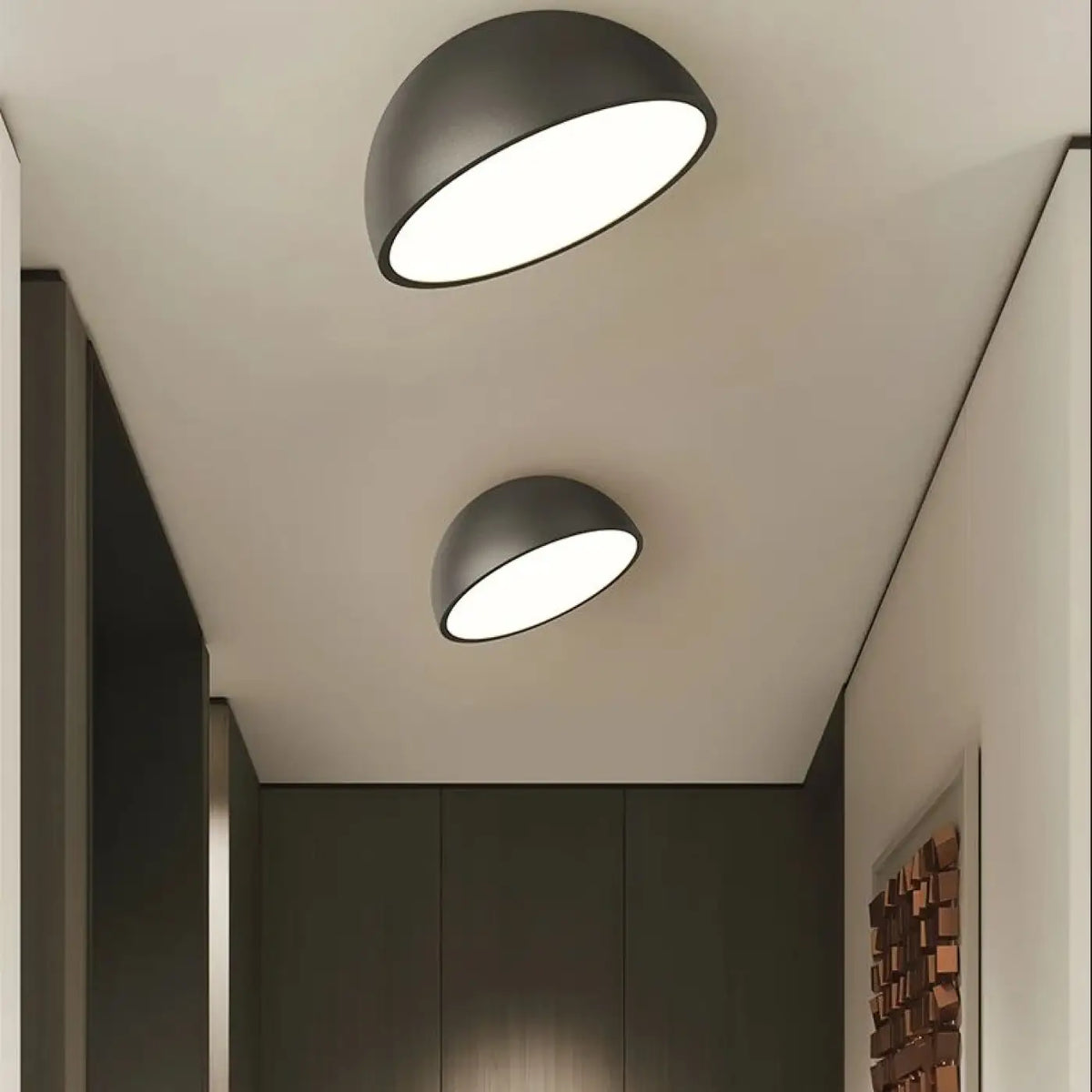 Plafonnier Demi-Sphère en Bois LED – Fenelle
