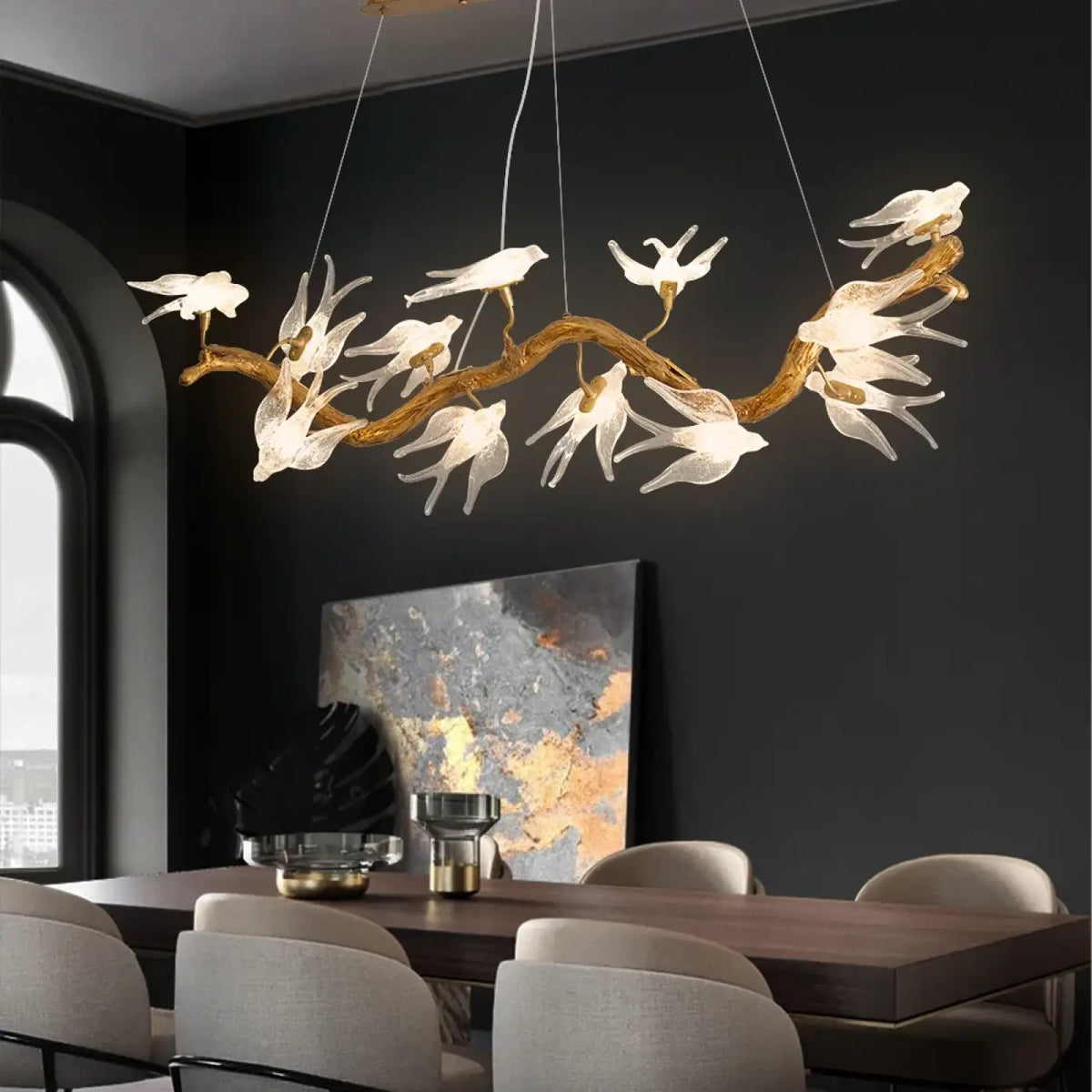 Suspension Branche et Oiseaux – Grorio
