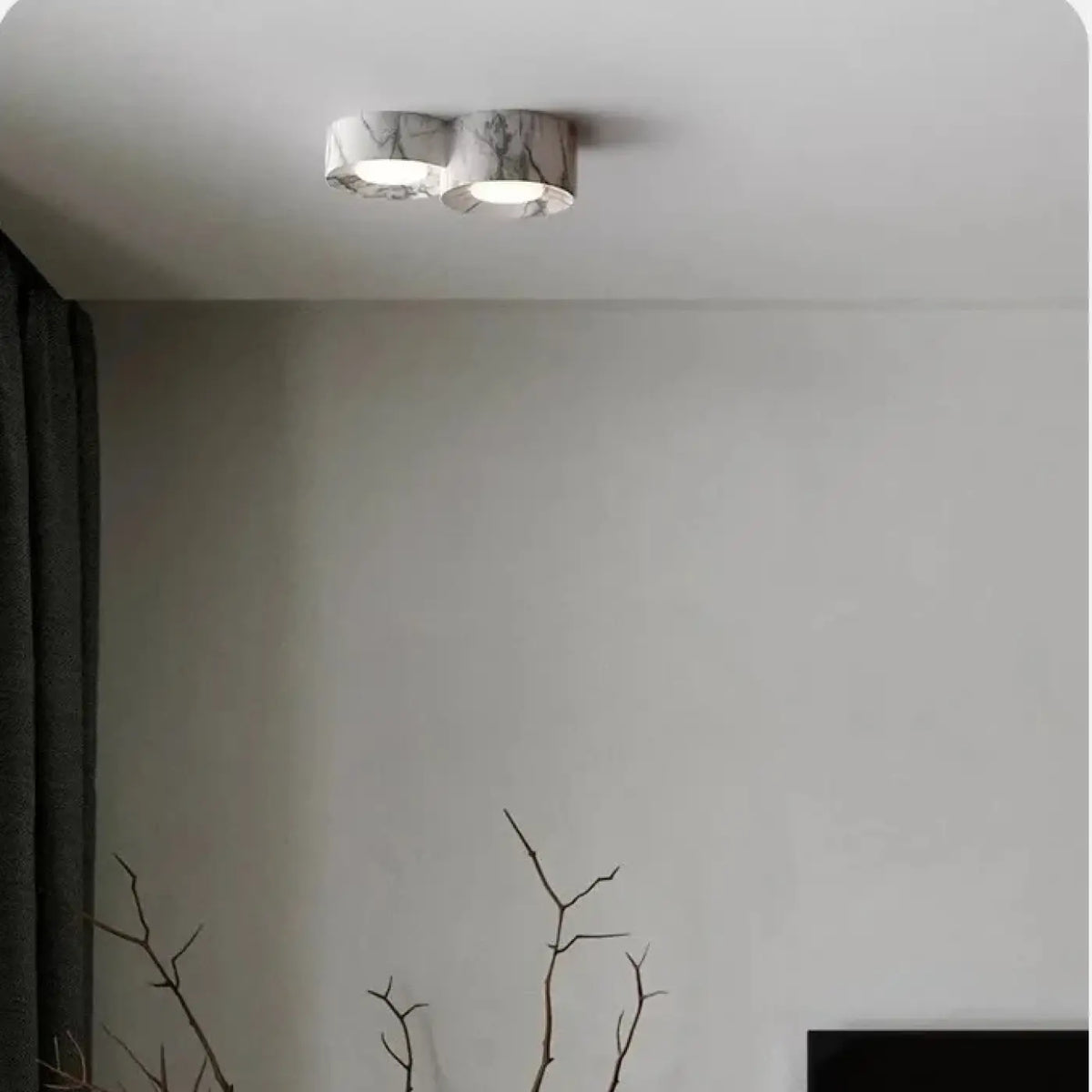 Plafonnier LED Trois Spots Compact – Zémane