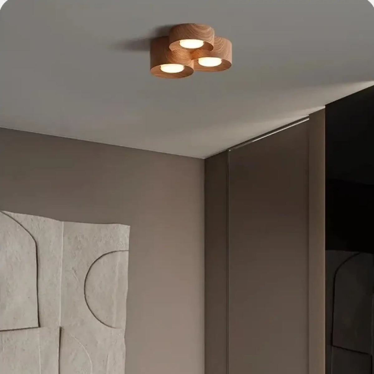 Plafonnier LED Trois Spots Compact – Zémane