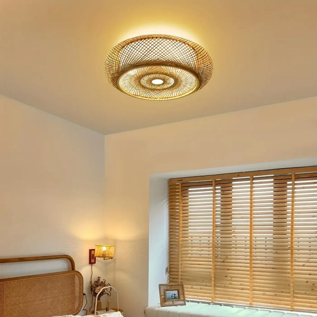 Plafonnier LED Tissé – Idelle