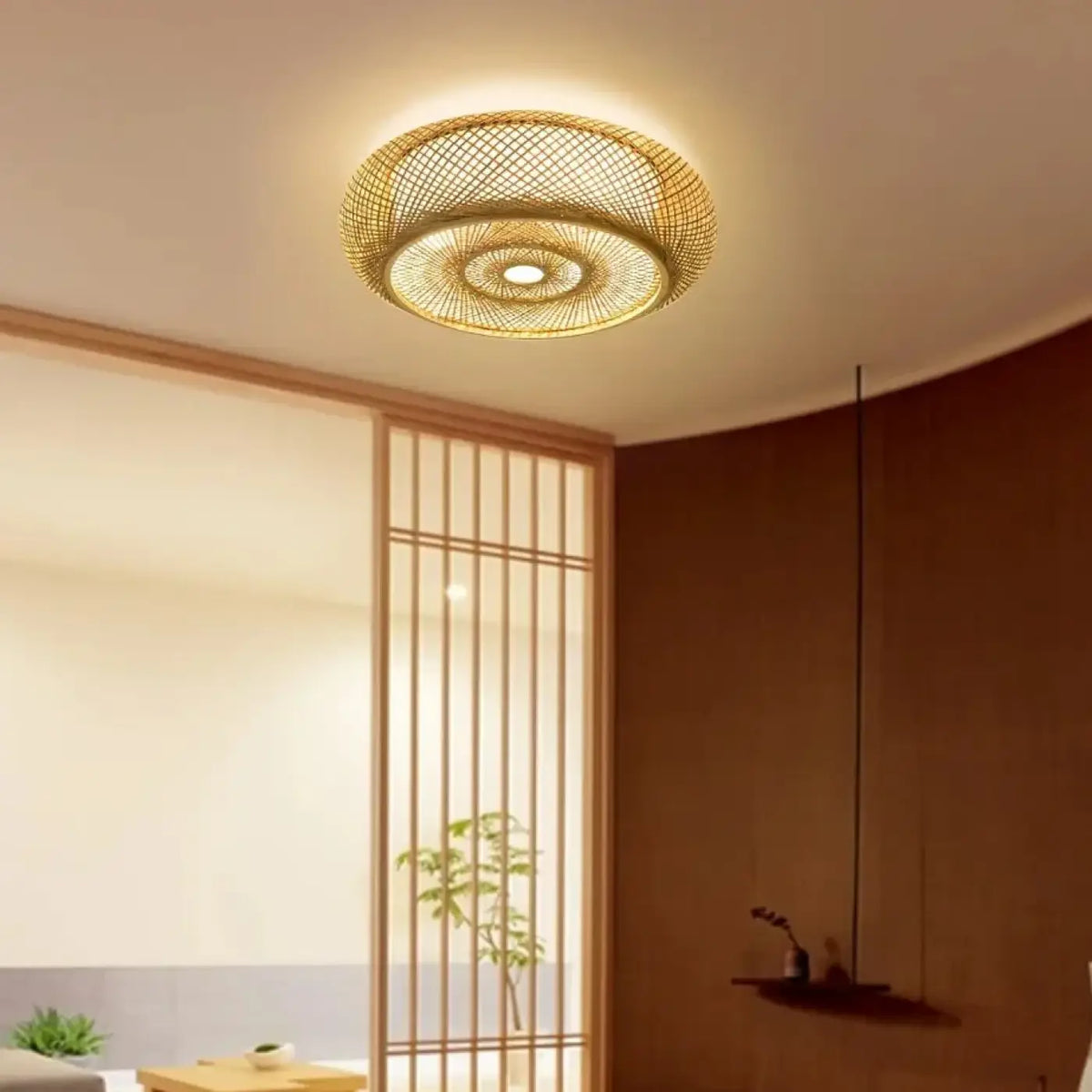 Plafonnier LED Tissé – Idelle