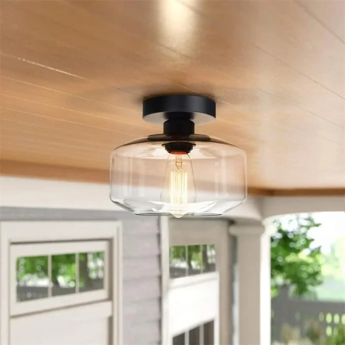 Plafonnier Moderne Base Dorée et Verre – Bolan