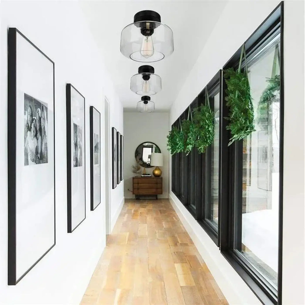 Plafonnier Moderne Base Dorée et Verre – Bolan