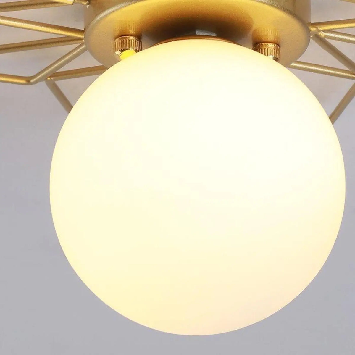 Plafonnier Soleil en Laiton Doré – Ravo