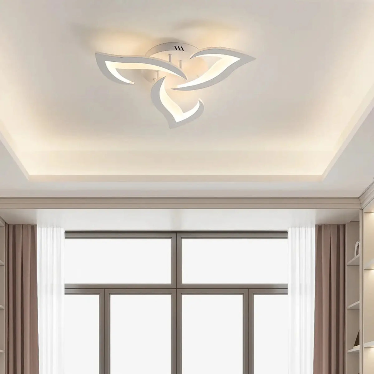 Plafonnier LED Blanc Design – Edine