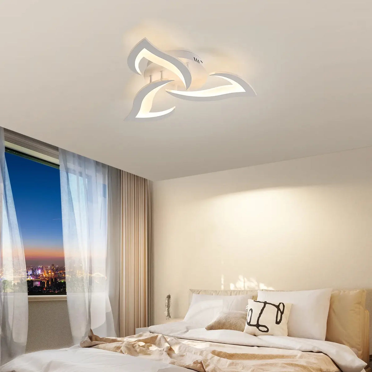 Plafonnier LED Blanc Design – Edine
