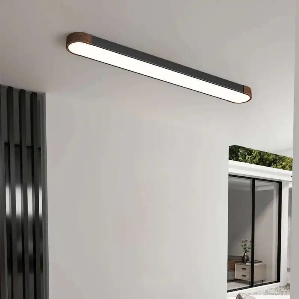Plafonnier LED en Bois Minimaliste – Tasan