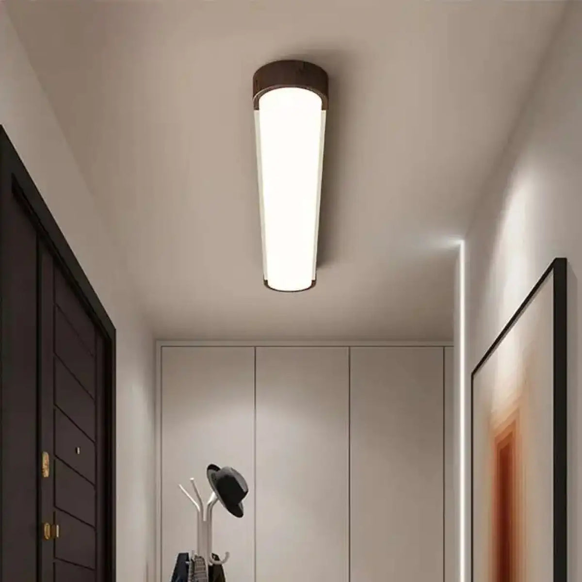 Plafonnier LED en Bois Minimaliste – Tasan